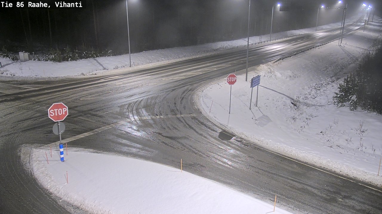 Weather Camera Image Road 86 Raahe, Vihanti, Raahe, Pohjois-Pohjanmaa