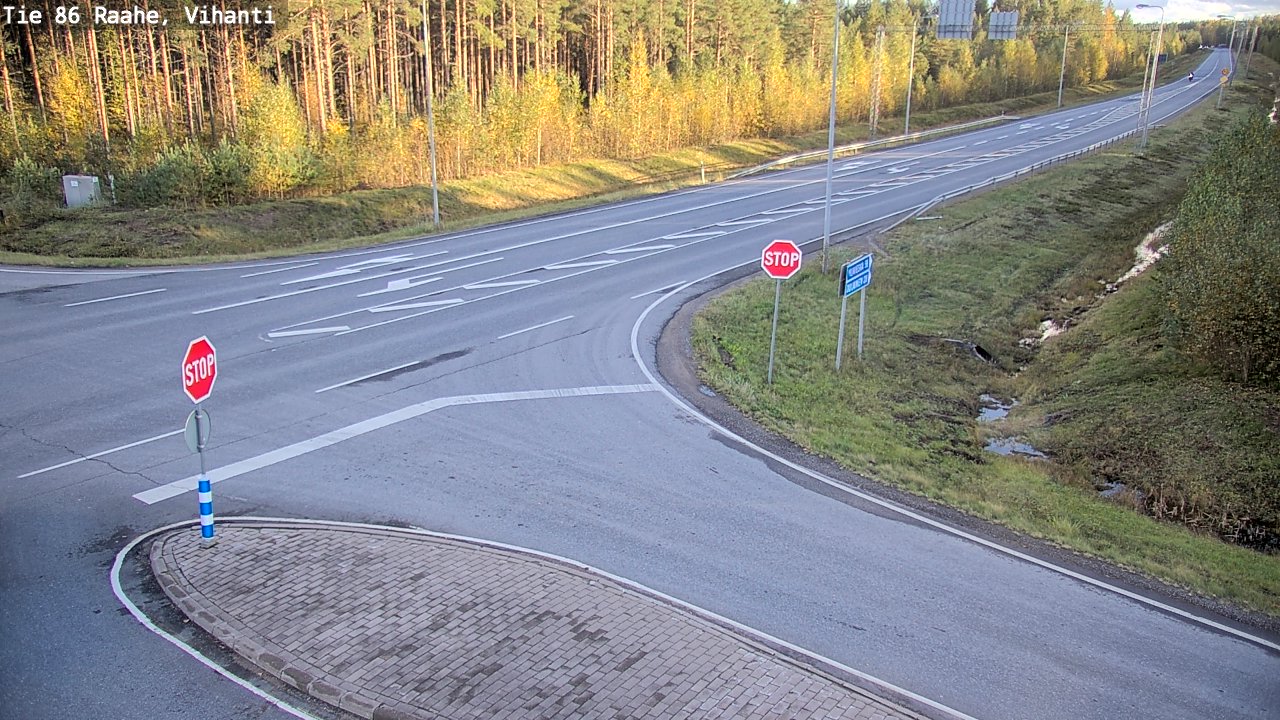 Weather Camera Image Road 86 Raahe, Vihanti, Raahe, Pohjois-Pohjanmaa