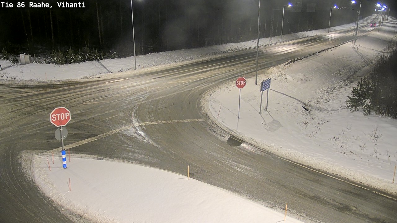 Weather Camera Image Road 86 Raahe, Vihanti, Raahe, Pohjois-Pohjanmaa