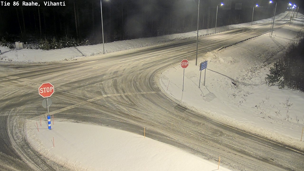 Weather Camera Image Road 86 Raahe, Vihanti, Raahe, Pohjois-Pohjanmaa