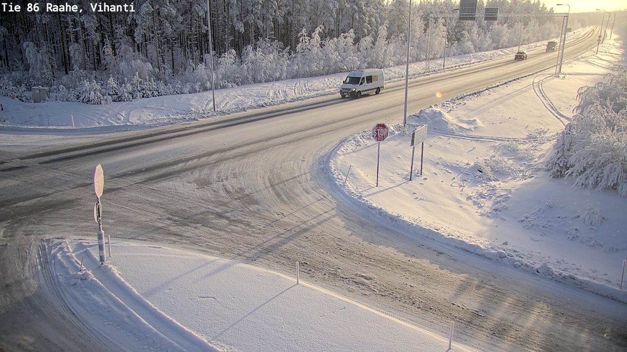 Weather Camera Image Väg 86 Raahe, Vihanti, Raahe, Pohjois-Pohjanmaa