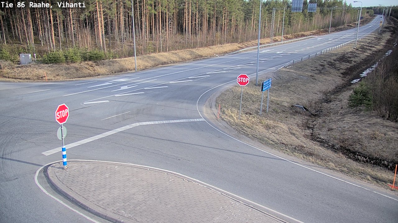 Weather Camera Image Väg 86 Raahe, Vihanti, Raahe, Pohjois-Pohjanmaa