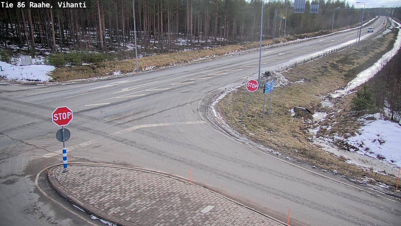 Weather Camera Image Väg 86 Raahe, Vihanti, Raahe, Pohjois-Pohjanmaa