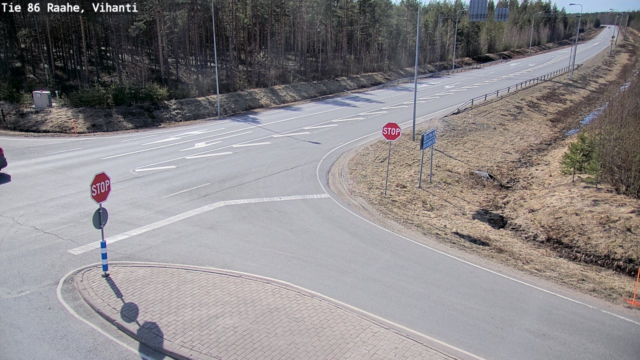 Weather Camera Image Väg 86 Raahe, Vihanti, Raahe, Pohjois-Pohjanmaa