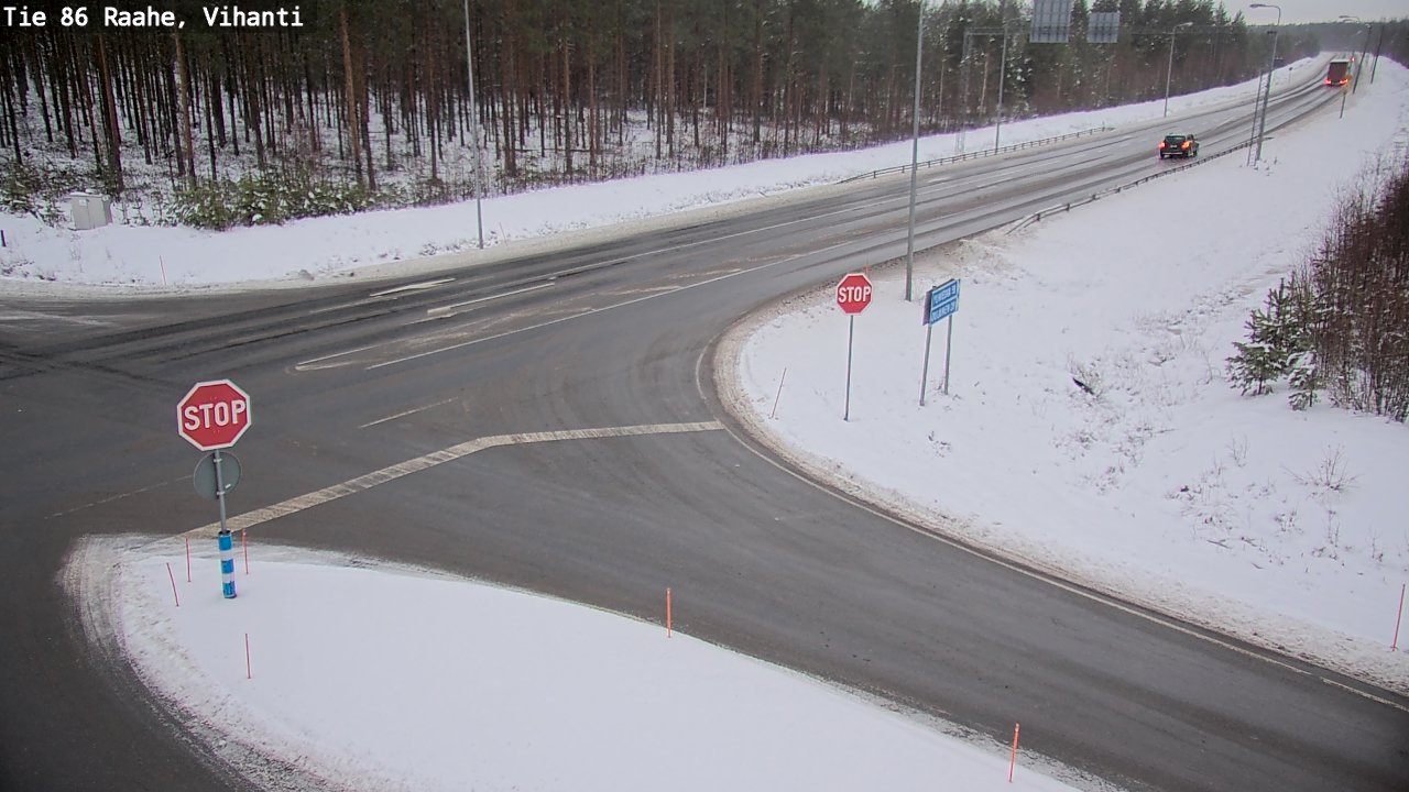 Weather Camera Image Road 86 Raahe, Vihanti, Raahe, Pohjois-Pohjanmaa