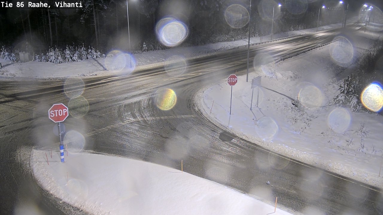 Weather Camera Image Road 86 Raahe, Vihanti, Raahe, Pohjois-Pohjanmaa