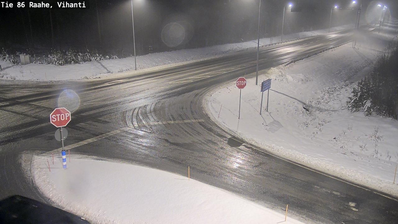 Weather Camera Image Road 86 Raahe, Vihanti, Raahe, Pohjois-Pohjanmaa