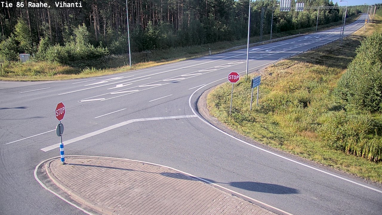 Weather Camera Image Road 86 Raahe, Vihanti, Raahe, Pohjois-Pohjanmaa