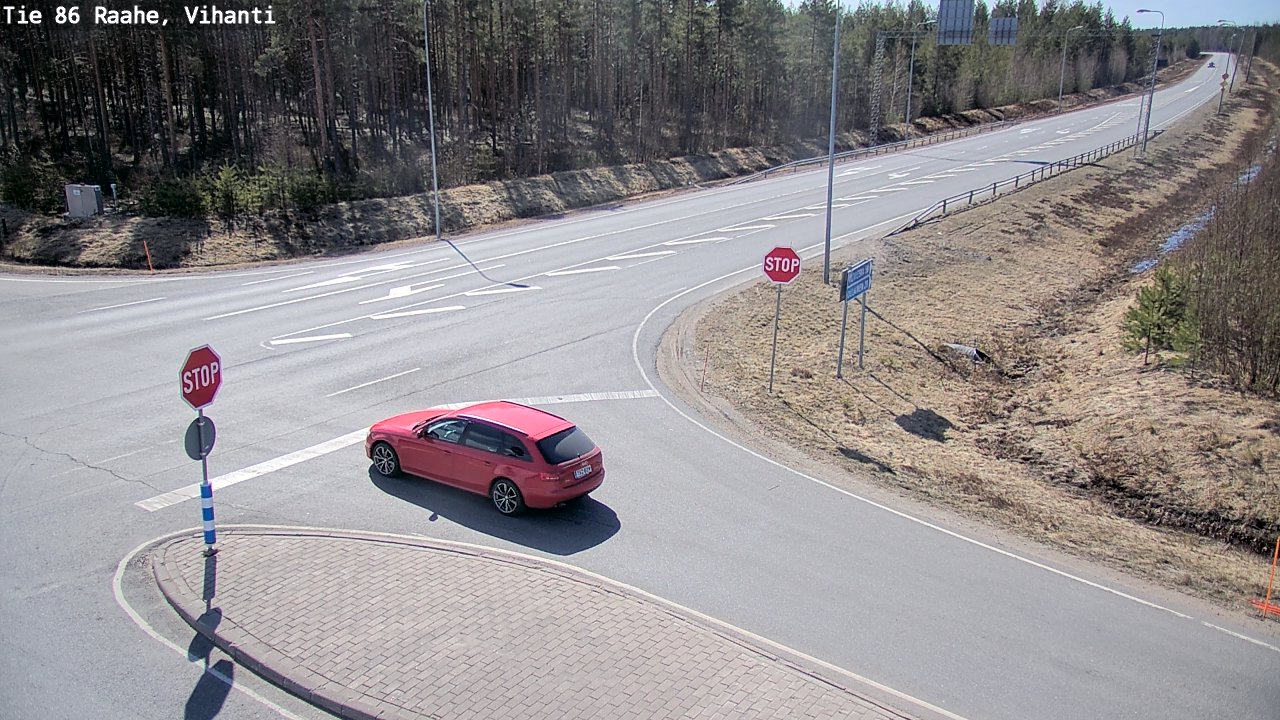 Weather Camera Image Väg 86 Raahe, Vihanti, Raahe, Pohjois-Pohjanmaa