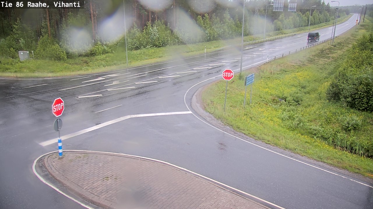 Weather Camera Image Road 86 Raahe, Vihanti, Raahe, Pohjois-Pohjanmaa
