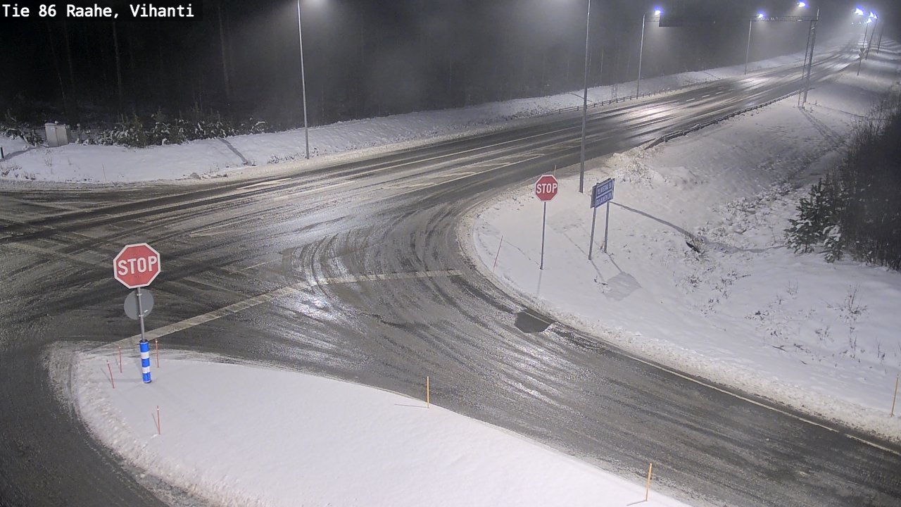 Weather Camera Image Road 86 Raahe, Vihanti, Raahe, Pohjois-Pohjanmaa
