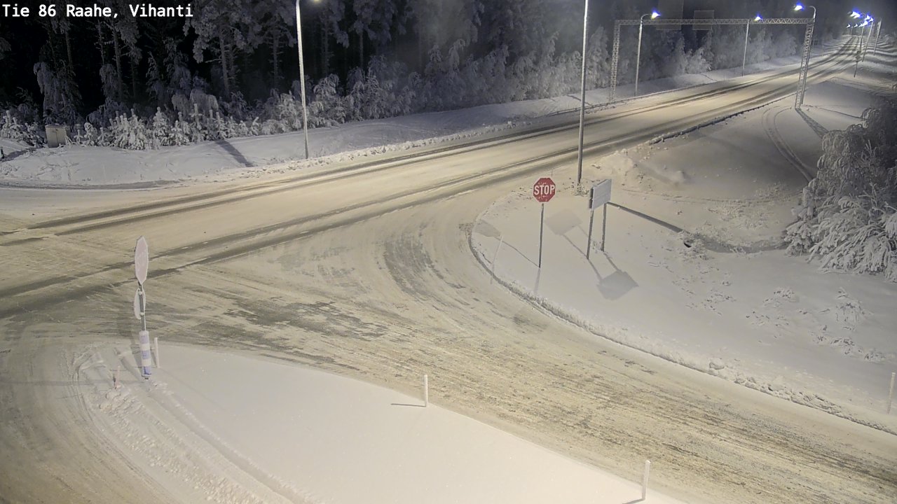 Weather Camera Image Road 86 Raahe, Vihanti, Raahe, Pohjois-Pohjanmaa