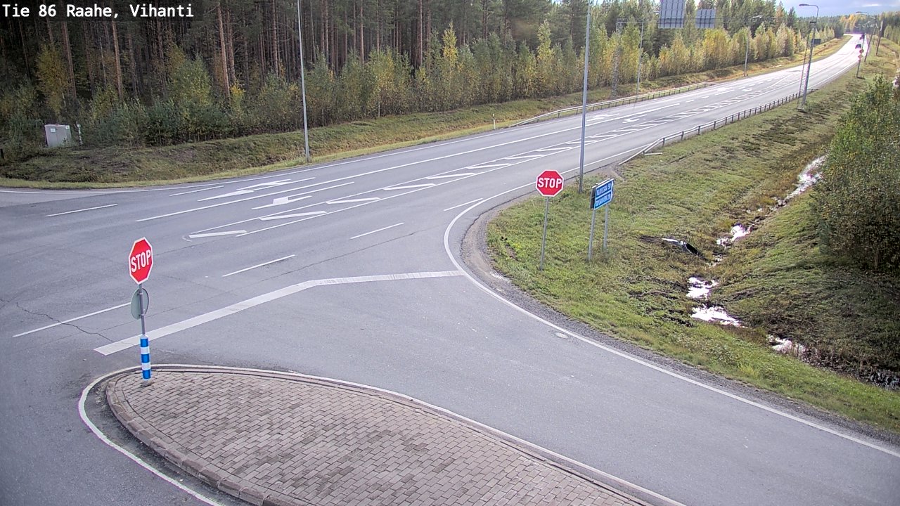 Weather Camera Image Road 86 Raahe, Vihanti, Raahe, Pohjois-Pohjanmaa
