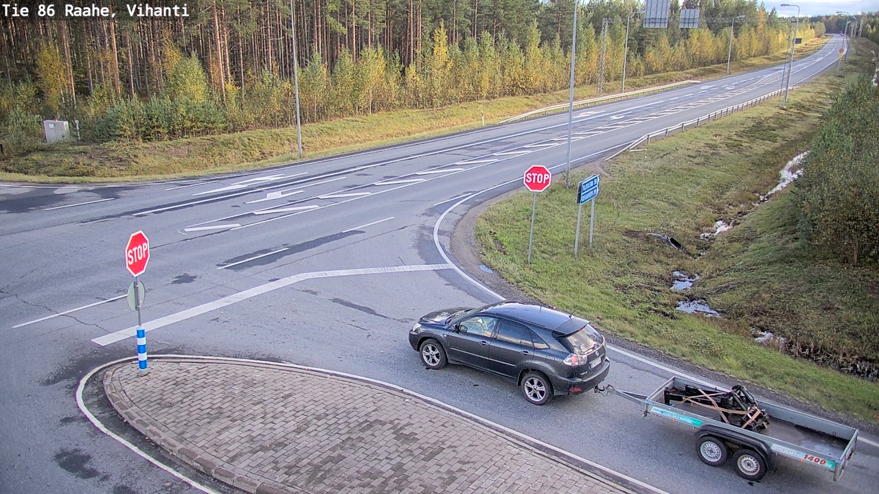 Weather Camera Image Road 86 Raahe, Vihanti, Raahe, Pohjois-Pohjanmaa