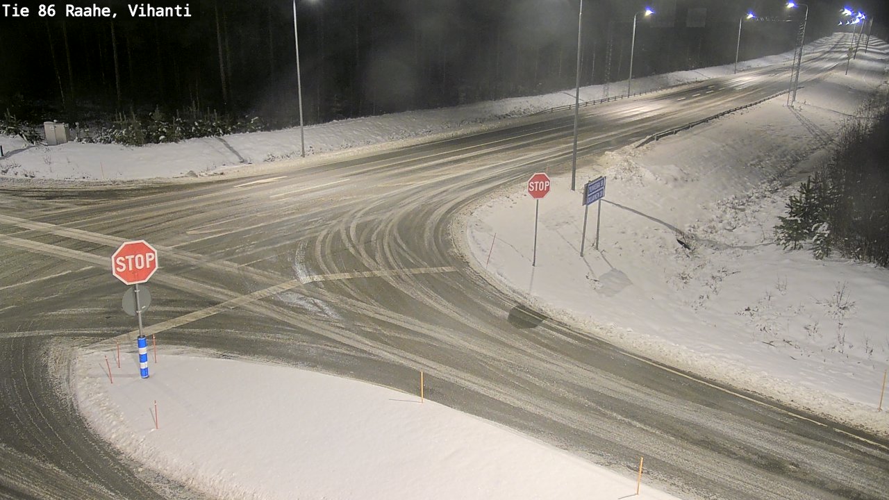 Weather Camera Image Road 86 Raahe, Vihanti, Raahe, Pohjois-Pohjanmaa