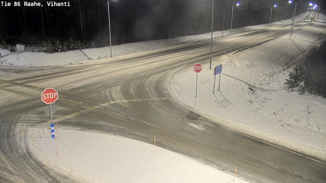 Weather Camera Image Road 86 Raahe, Vihanti, Raahe, Pohjois-Pohjanmaa
