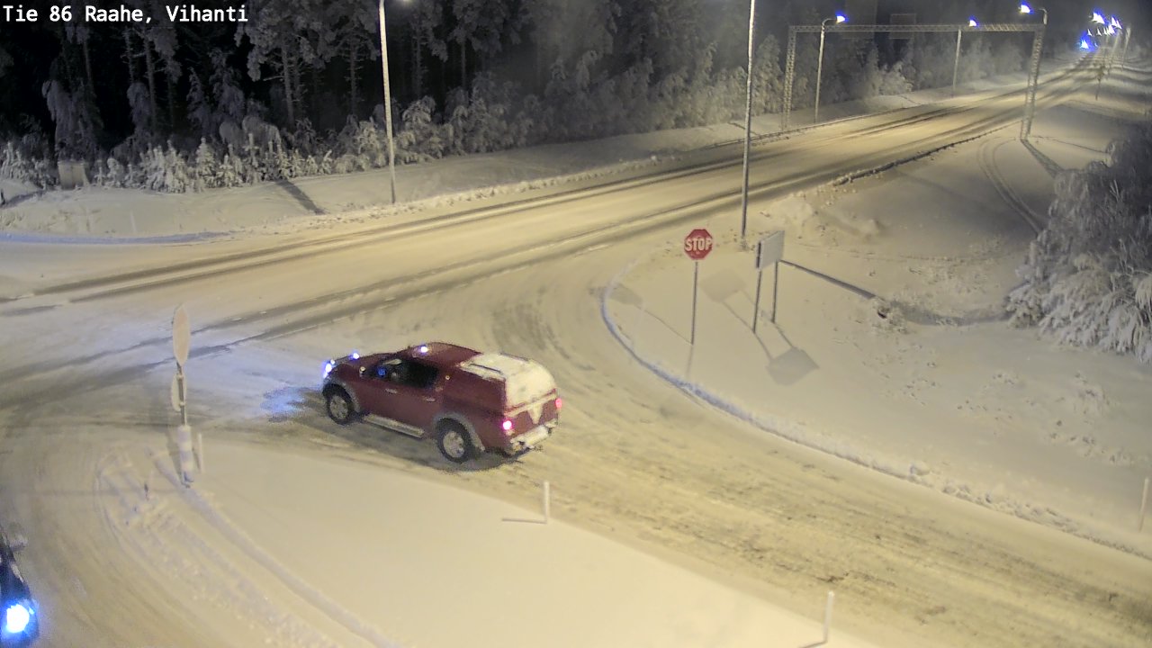 Weather Camera Image Road 86 Raahe, Vihanti, Raahe, Pohjois-Pohjanmaa