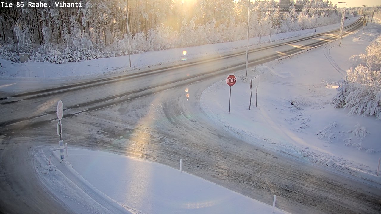 Weather Camera Image Road 86 Raahe, Vihanti, Raahe, Pohjois-Pohjanmaa