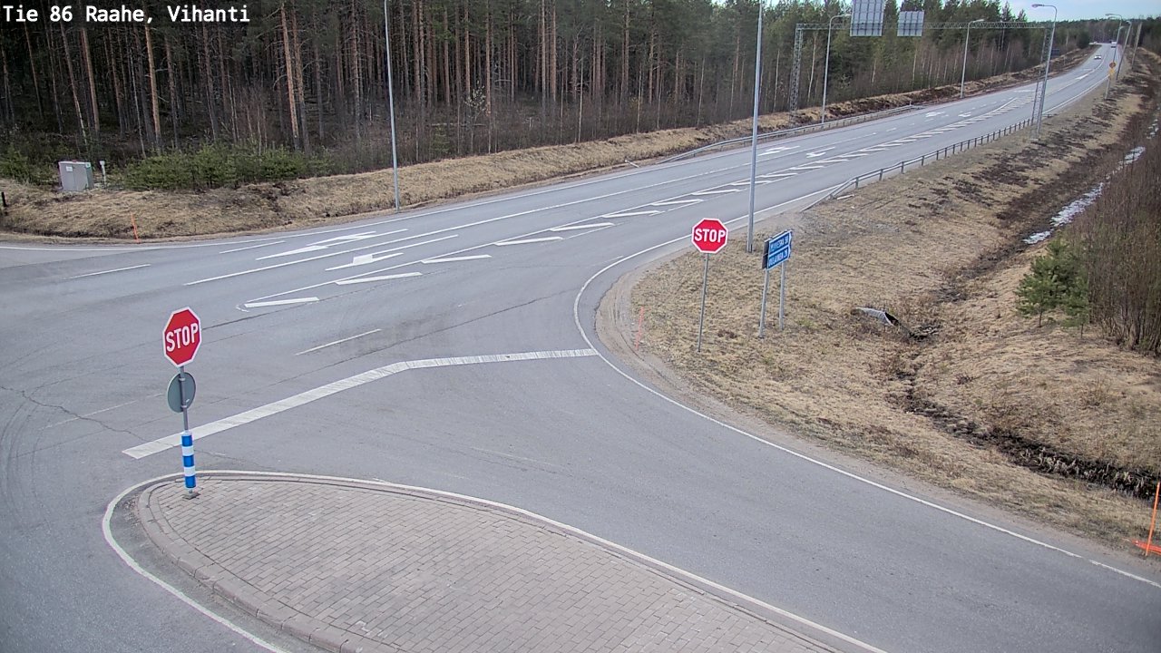 Weather Camera Image Väg 86 Raahe, Vihanti, Raahe, Pohjois-Pohjanmaa