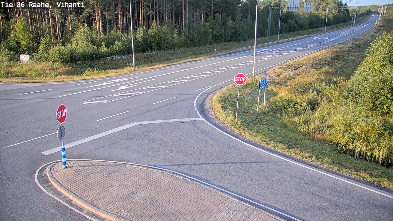 Weather Camera Image Road 86 Raahe, Vihanti, Raahe, Pohjois-Pohjanmaa