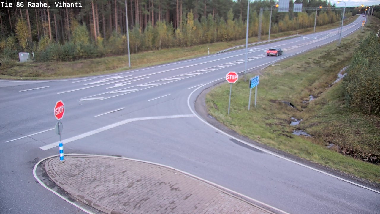 Weather Camera Image Road 86 Raahe, Vihanti, Raahe, Pohjois-Pohjanmaa