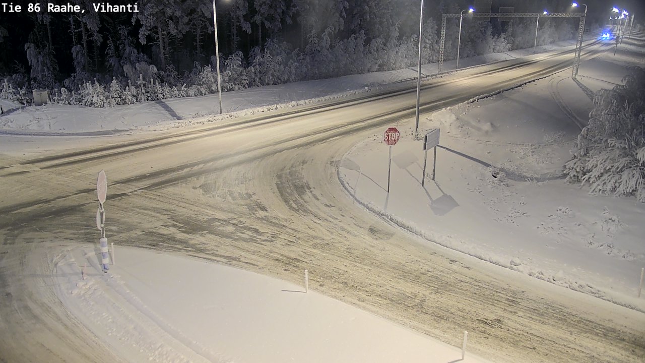 Weather Camera Image Road 86 Raahe, Vihanti, Raahe, Pohjois-Pohjanmaa