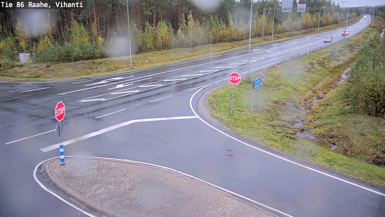 Weather Camera Image Road 86 Raahe, Vihanti, Raahe, Pohjois-Pohjanmaa