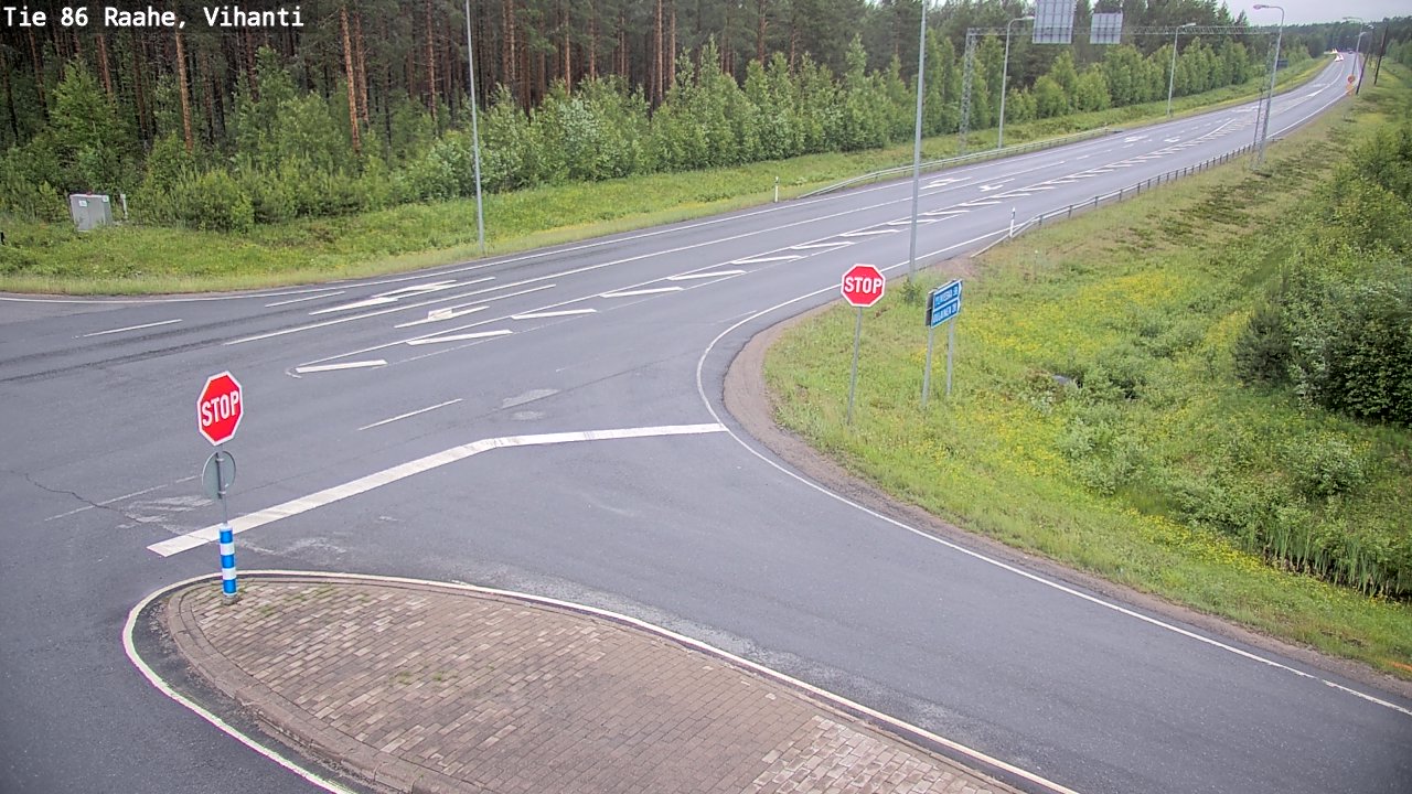 Weather Camera Image Road 86 Raahe, Vihanti, Raahe, Pohjois-Pohjanmaa
