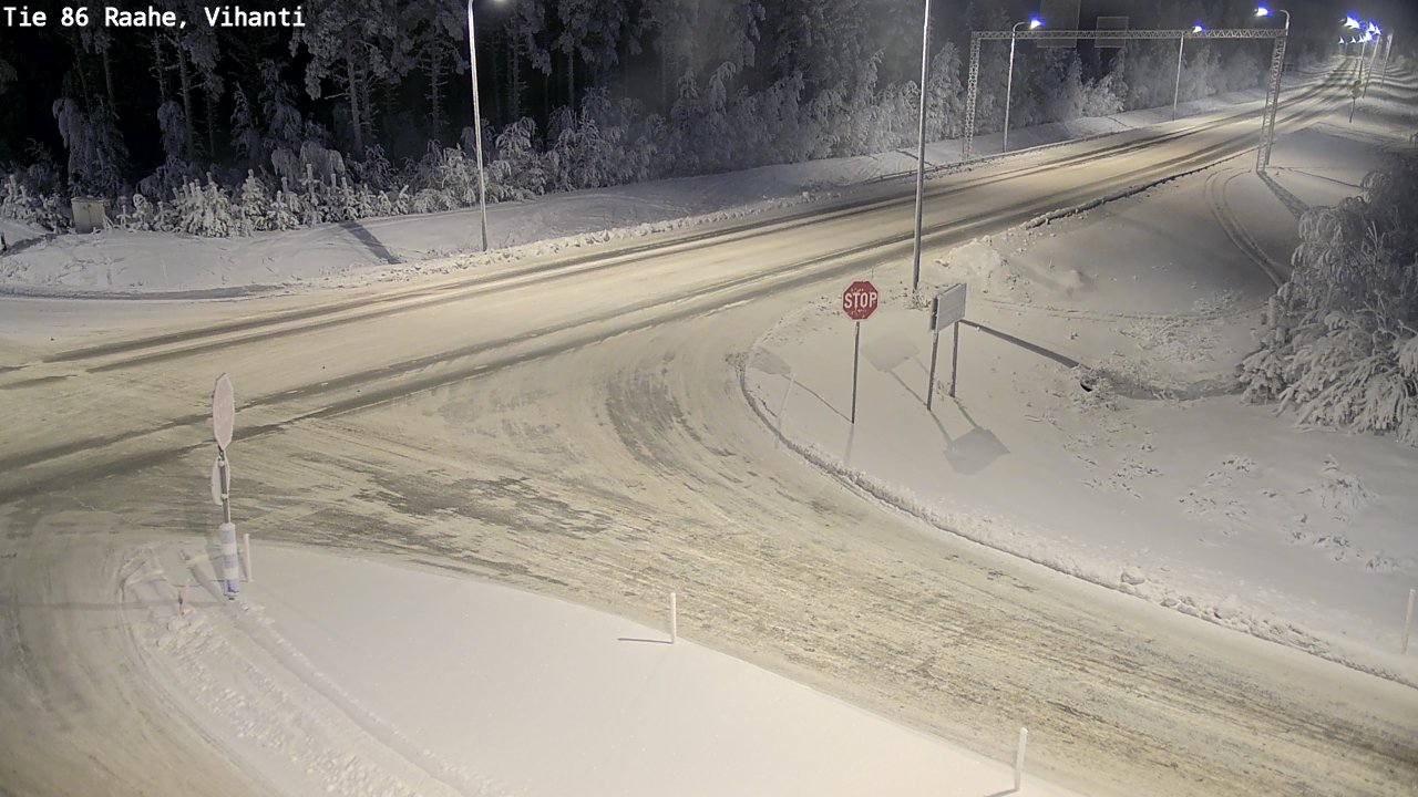 Weather Camera Image Road 86 Raahe, Vihanti, Raahe, Pohjois-Pohjanmaa