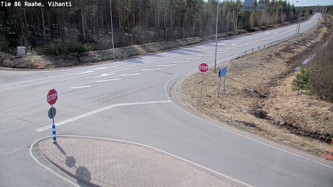 Weather Camera Image Väg 86 Raahe, Vihanti, Raahe, Pohjois-Pohjanmaa