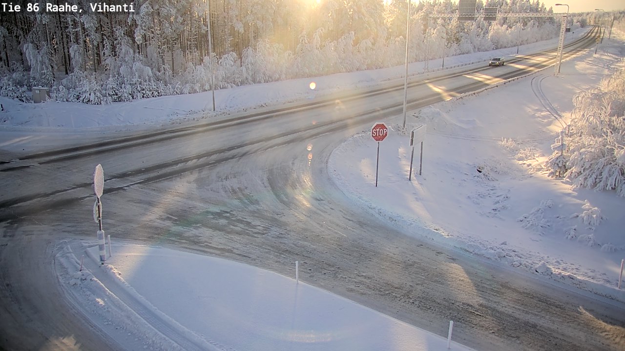 Weather Camera Image Road 86 Raahe, Vihanti, Raahe, Pohjois-Pohjanmaa