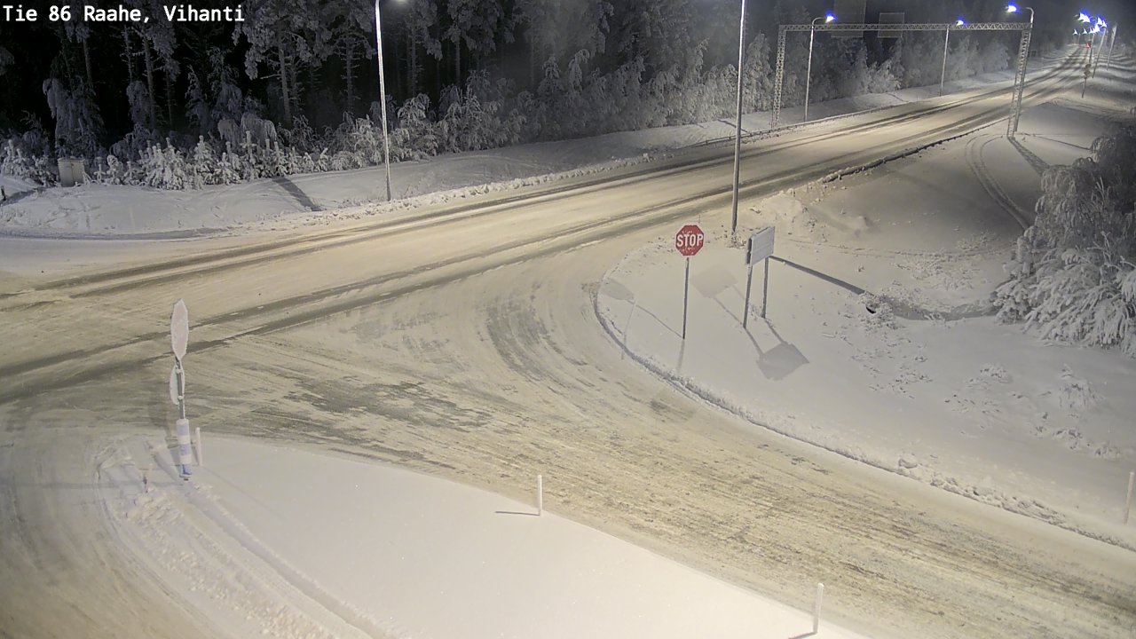 Weather Camera Image Road 86 Raahe, Vihanti, Raahe, Pohjois-Pohjanmaa