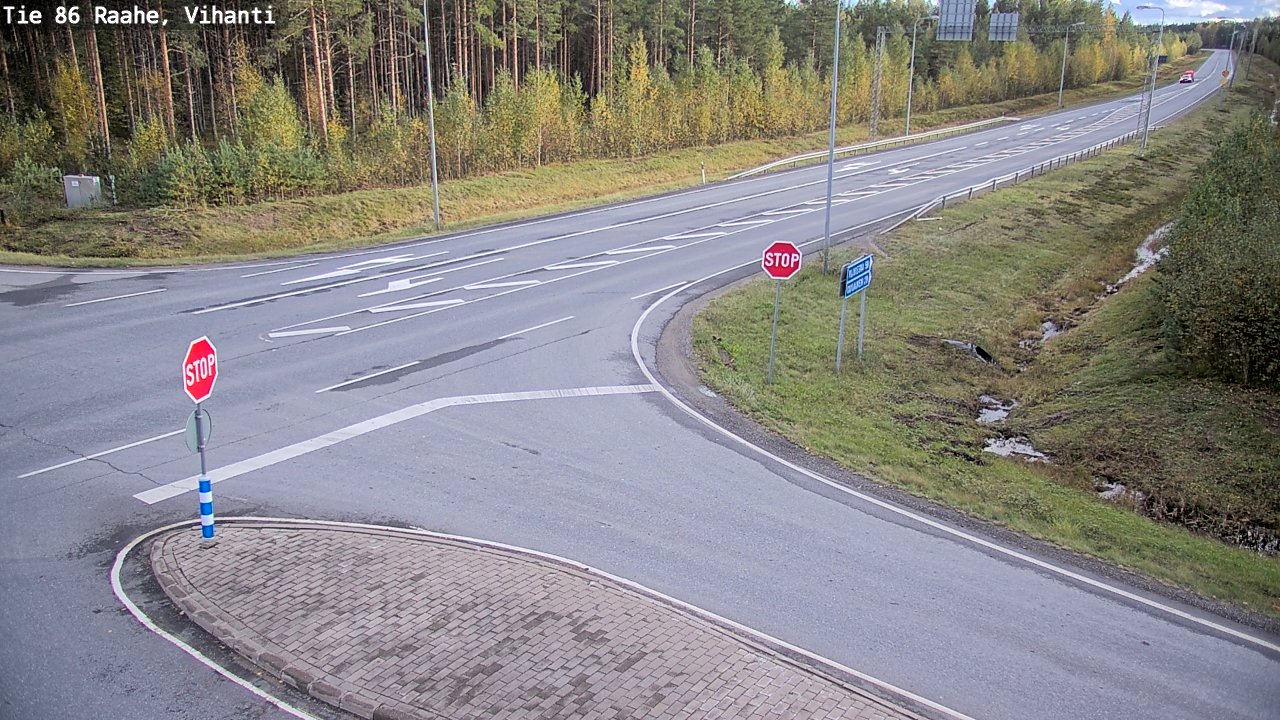 Weather Camera Image Road 86 Raahe, Vihanti, Raahe, Pohjois-Pohjanmaa