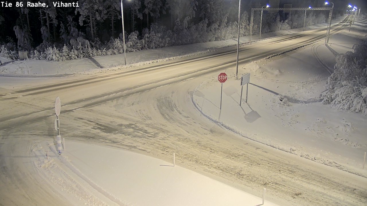 Weather Camera Image Road 86 Raahe, Vihanti, Raahe, Pohjois-Pohjanmaa