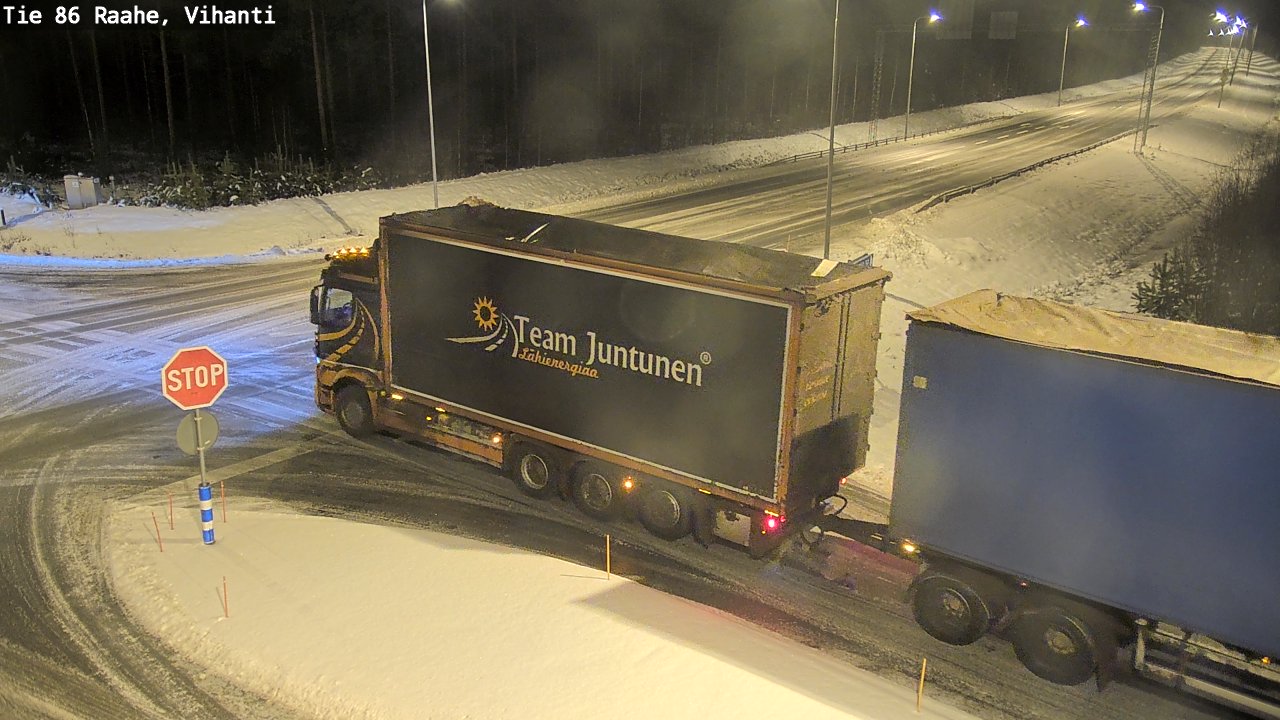 Weather Camera Image Road 86 Raahe, Vihanti, Raahe, Pohjois-Pohjanmaa