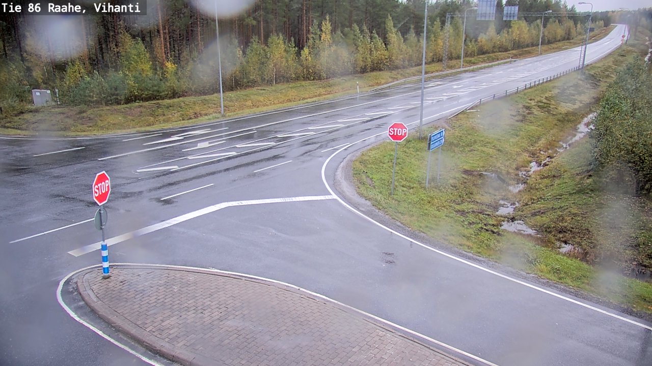 Weather Camera Image Road 86 Raahe, Vihanti, Raahe, Pohjois-Pohjanmaa