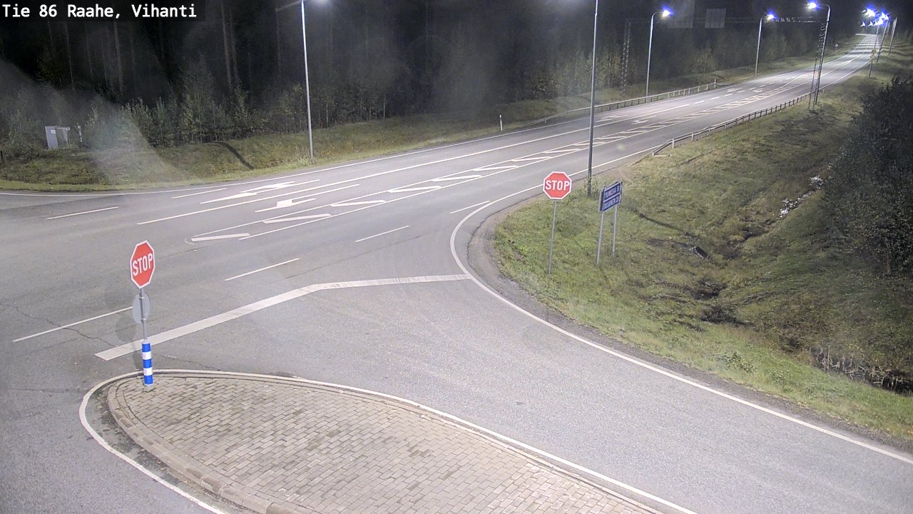 Weather Camera Image Road 86 Raahe, Vihanti, Raahe, Pohjois-Pohjanmaa