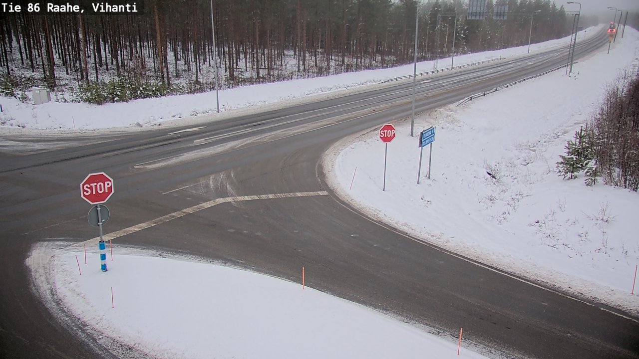Weather Camera Image Road 86 Raahe, Vihanti, Raahe, Pohjois-Pohjanmaa
