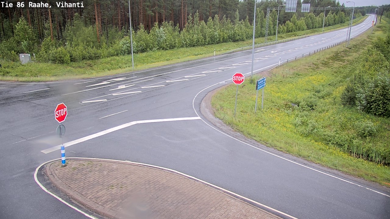 Weather Camera Image Väg 86 Raahe, Vihanti, Raahe, Pohjois-Pohjanmaa