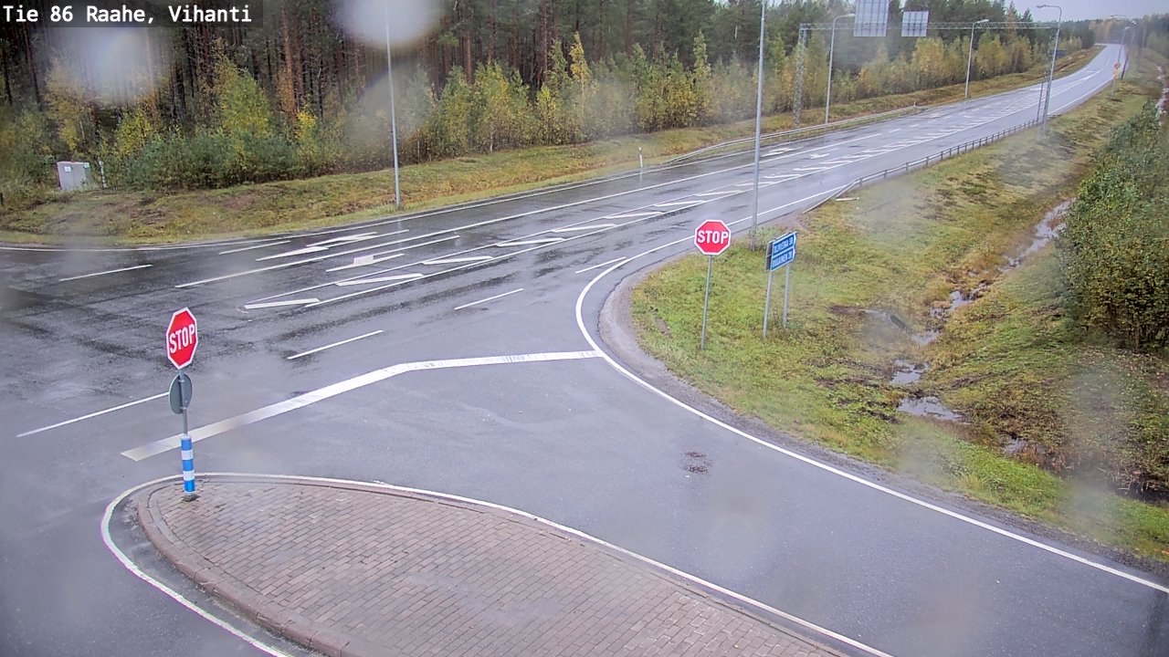 Weather Camera Image Road 86 Raahe, Vihanti, Raahe, Pohjois-Pohjanmaa