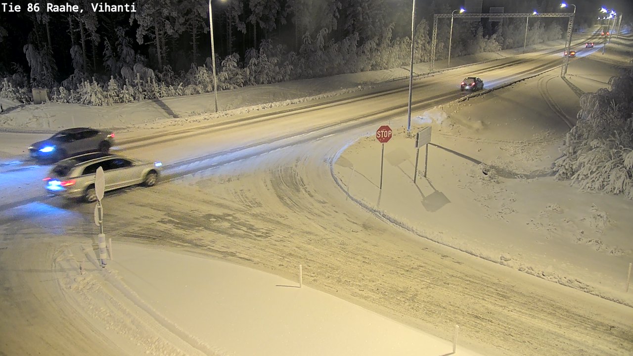 Weather Camera Image Road 86 Raahe, Vihanti, Raahe, Pohjois-Pohjanmaa
