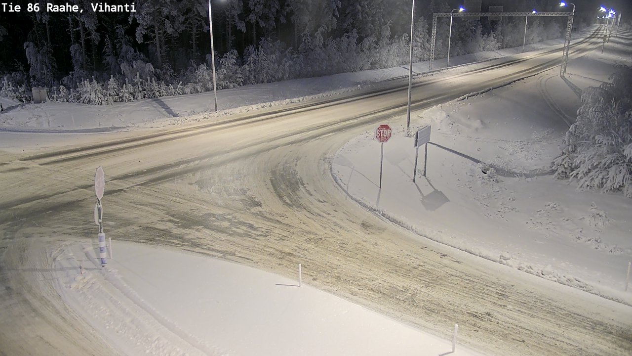 Weather Camera Image Road 86 Raahe, Vihanti, Raahe, Pohjois-Pohjanmaa