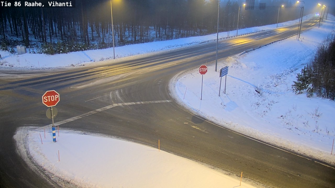 Weather Camera Image Road 86 Raahe, Vihanti, Raahe, Pohjois-Pohjanmaa