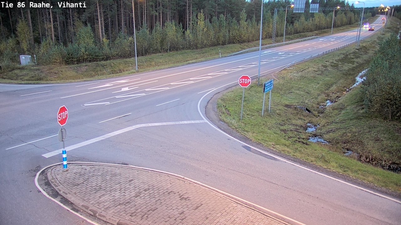 Weather Camera Image Road 86 Raahe, Vihanti, Raahe, Pohjois-Pohjanmaa
