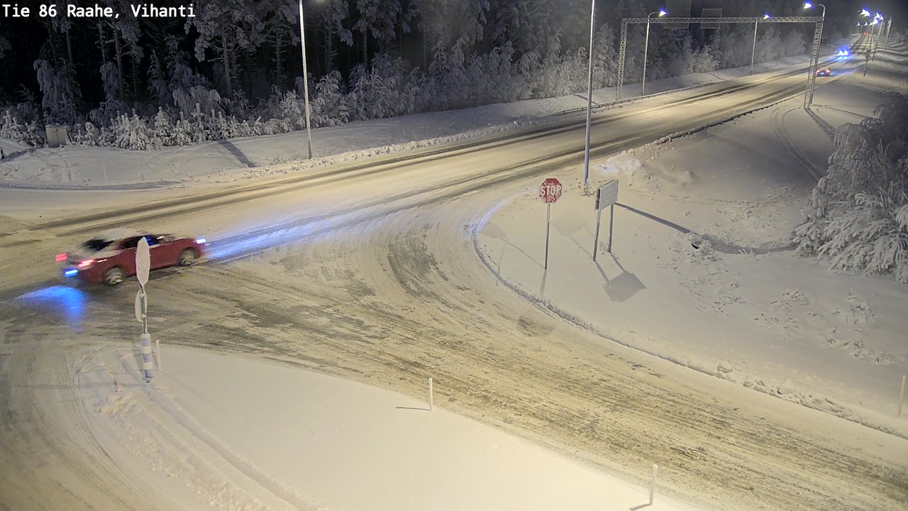 Weather Camera Image Väg 86 Raahe, Vihanti, Raahe, Pohjois-Pohjanmaa