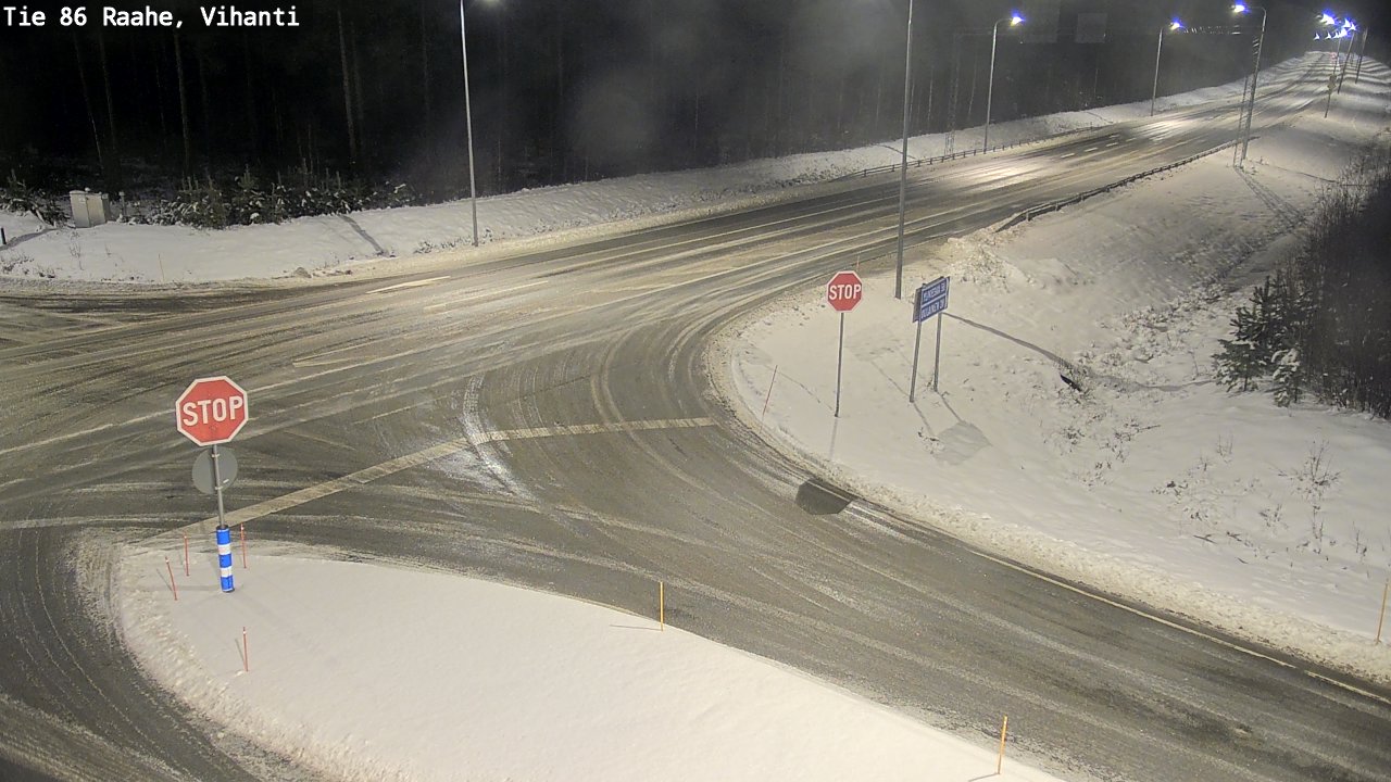 Weather Camera Image Road 86 Raahe, Vihanti, Raahe, Pohjois-Pohjanmaa