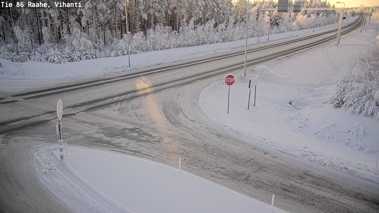 Weather Camera Image Road 86 Raahe, Vihanti, Raahe, Pohjois-Pohjanmaa