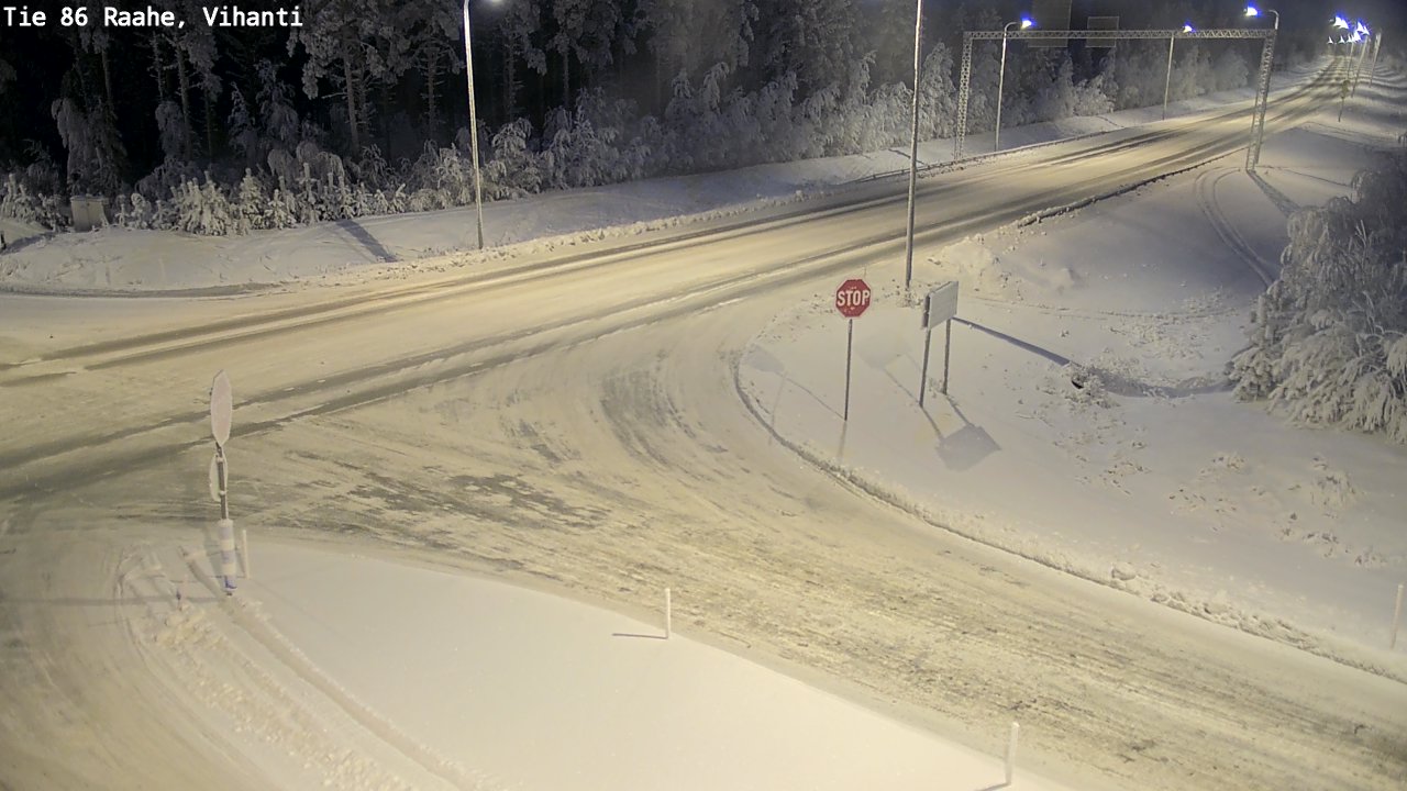 Weather Camera Image Road 86 Raahe, Vihanti, Raahe, Pohjois-Pohjanmaa