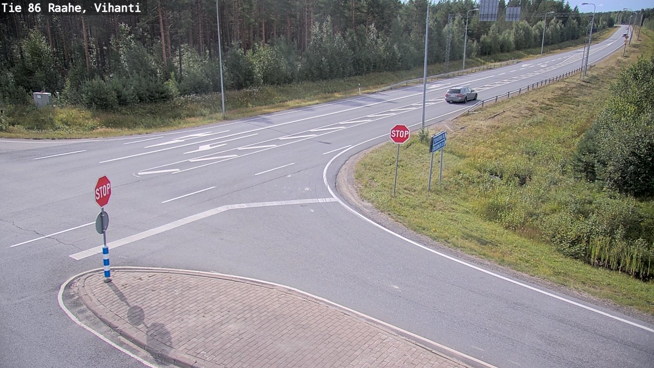 Weather Camera Image Road 86 Raahe, Vihanti, Raahe, Pohjois-Pohjanmaa