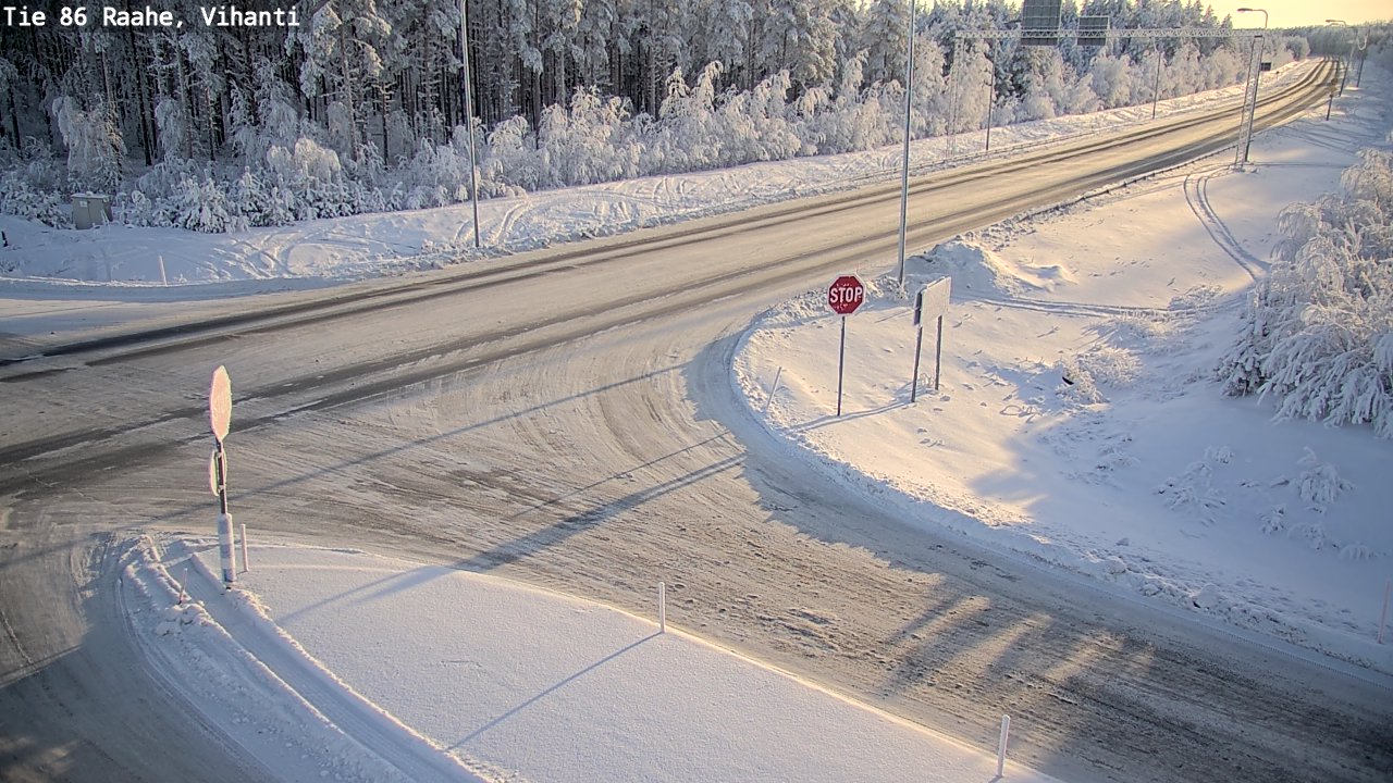 Weather Camera Image Road 86 Raahe, Vihanti, Raahe, Pohjois-Pohjanmaa